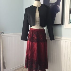 Coldwater Creek silky red skirt